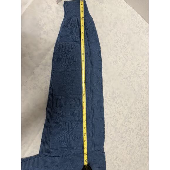 Vintage Blue JanTzen Sweater Size XL with Pattern Made In USA - Picture 7 of 8